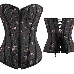 Sexy Floral Bustier Corset