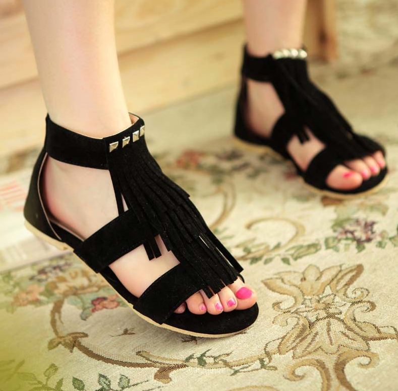 Original Intention Super Stylish Women Sandals Concise Open Toe Elegant Flat With Heels Sexy 