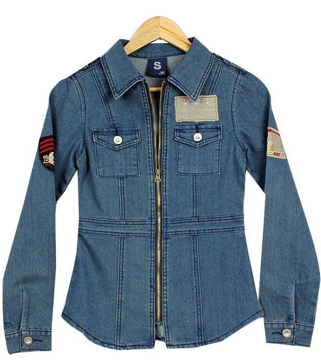 New Stylish Designer's Denim Short Jacket on Luulla