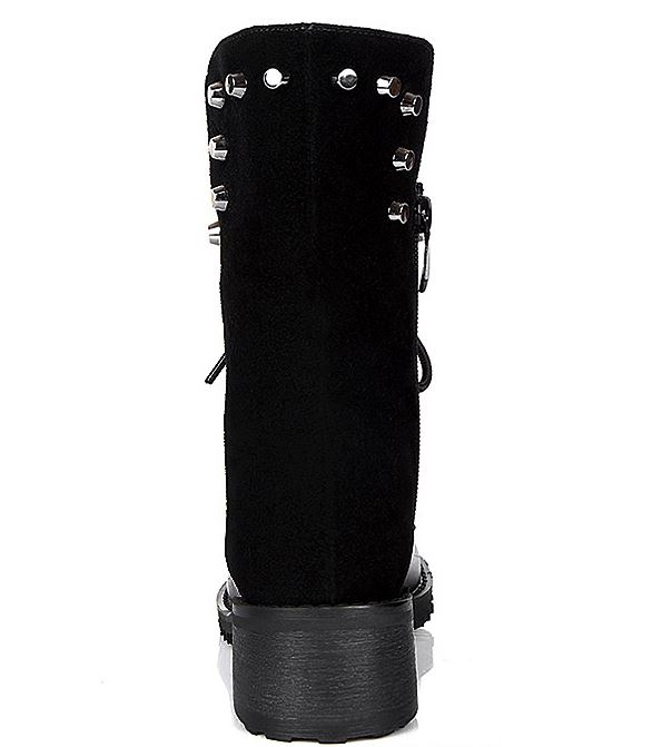 boots with chain laces