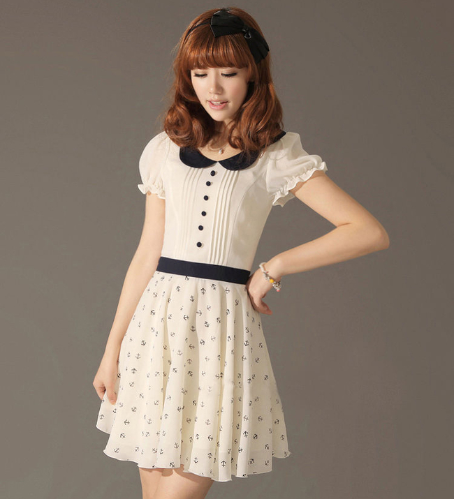 doll collar dress