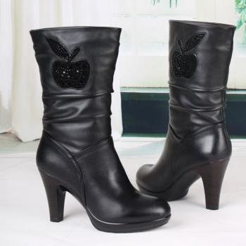 boots for apple shaped body