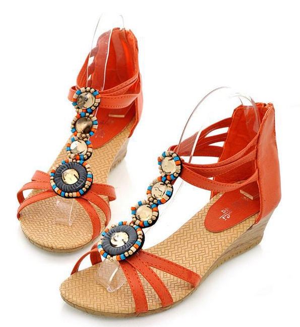 multi coloured flat sandals uk