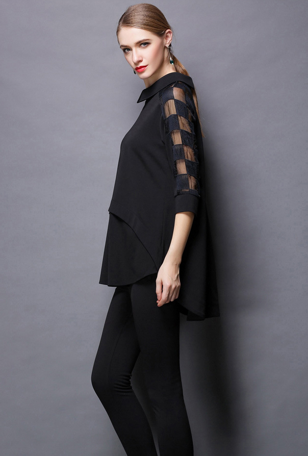 Eden Gauze Top Black